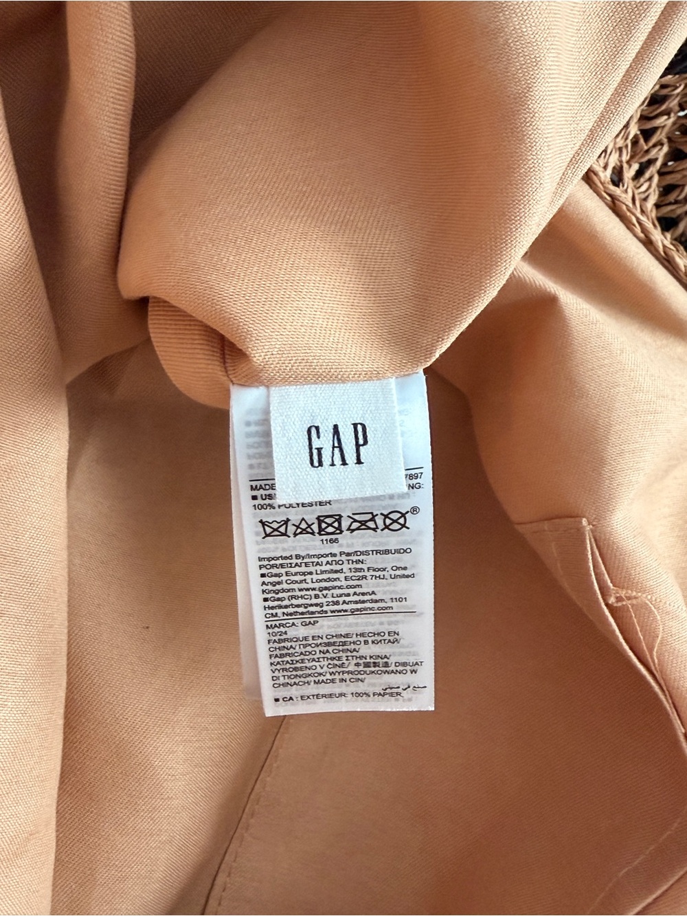 Gap Gingham Straw Tote Bag - Picture 7 of 11